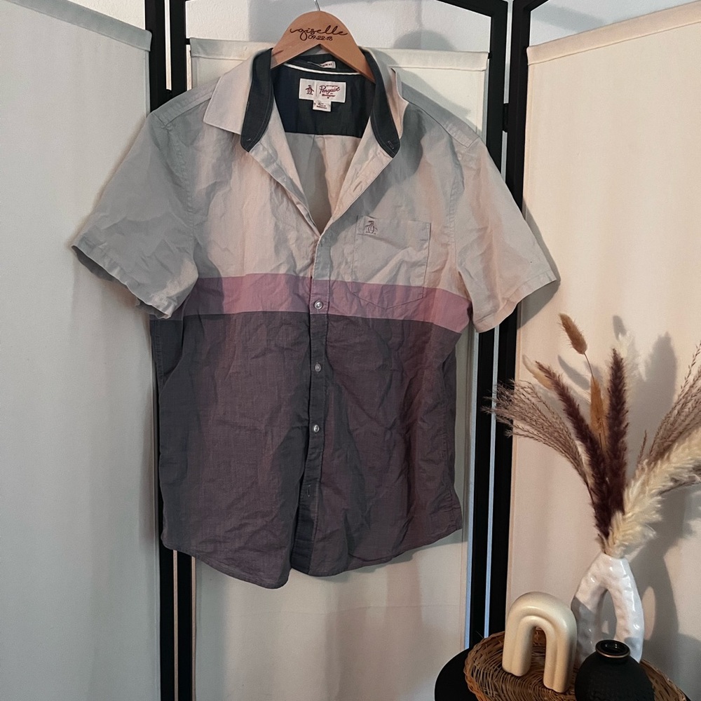 Original Penguin Short Sleeve Button Up